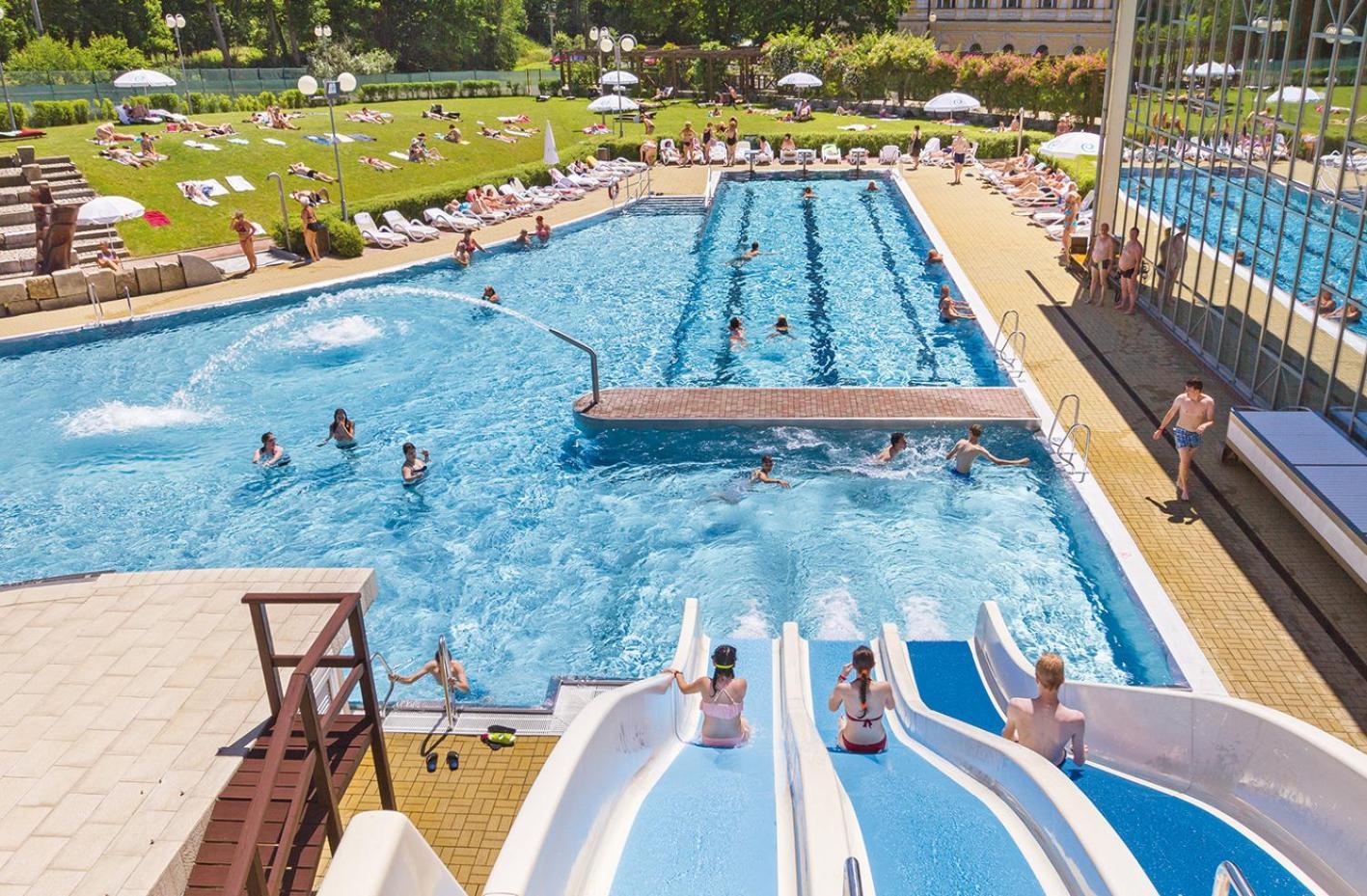 Hotel Three Lilies Inkl Aquaforum Frantiskovy Lazne Bagian luar foto